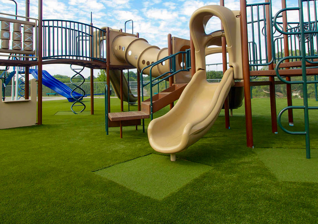 Artificial Turf Installed at subdivision playground